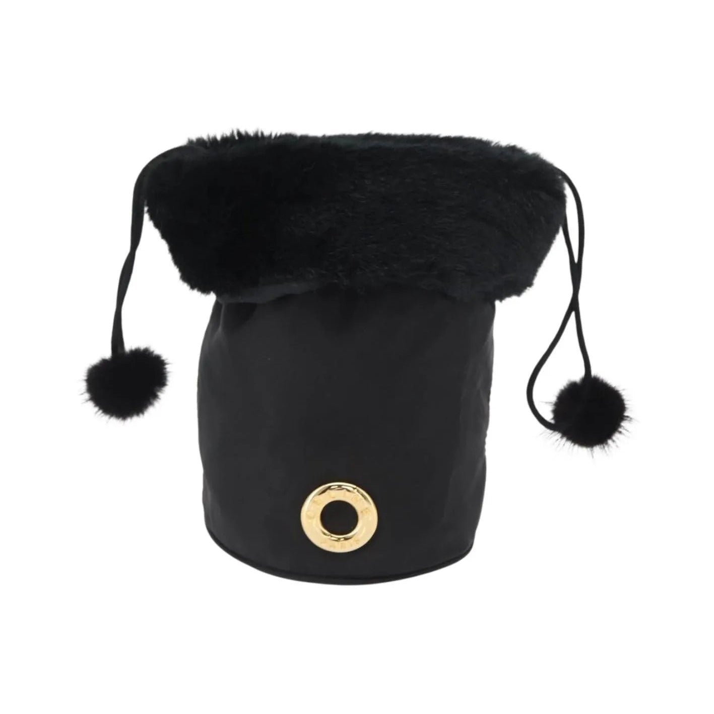Celine Vintage Pouch Nylon, Black, Nylon, Clutch