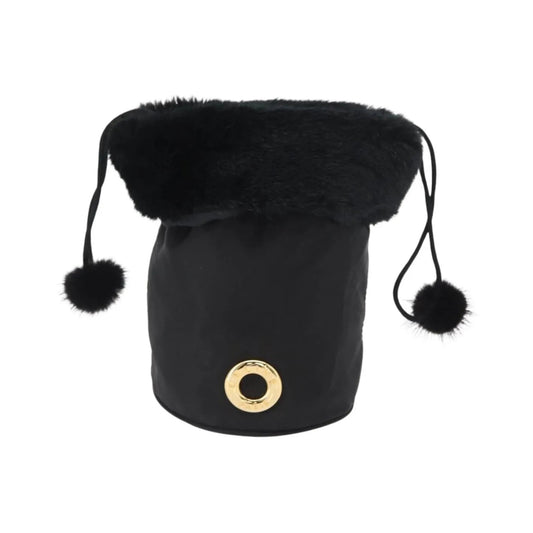 Celine Vintage Pouch Nylon, Black, Nylon, Clutch