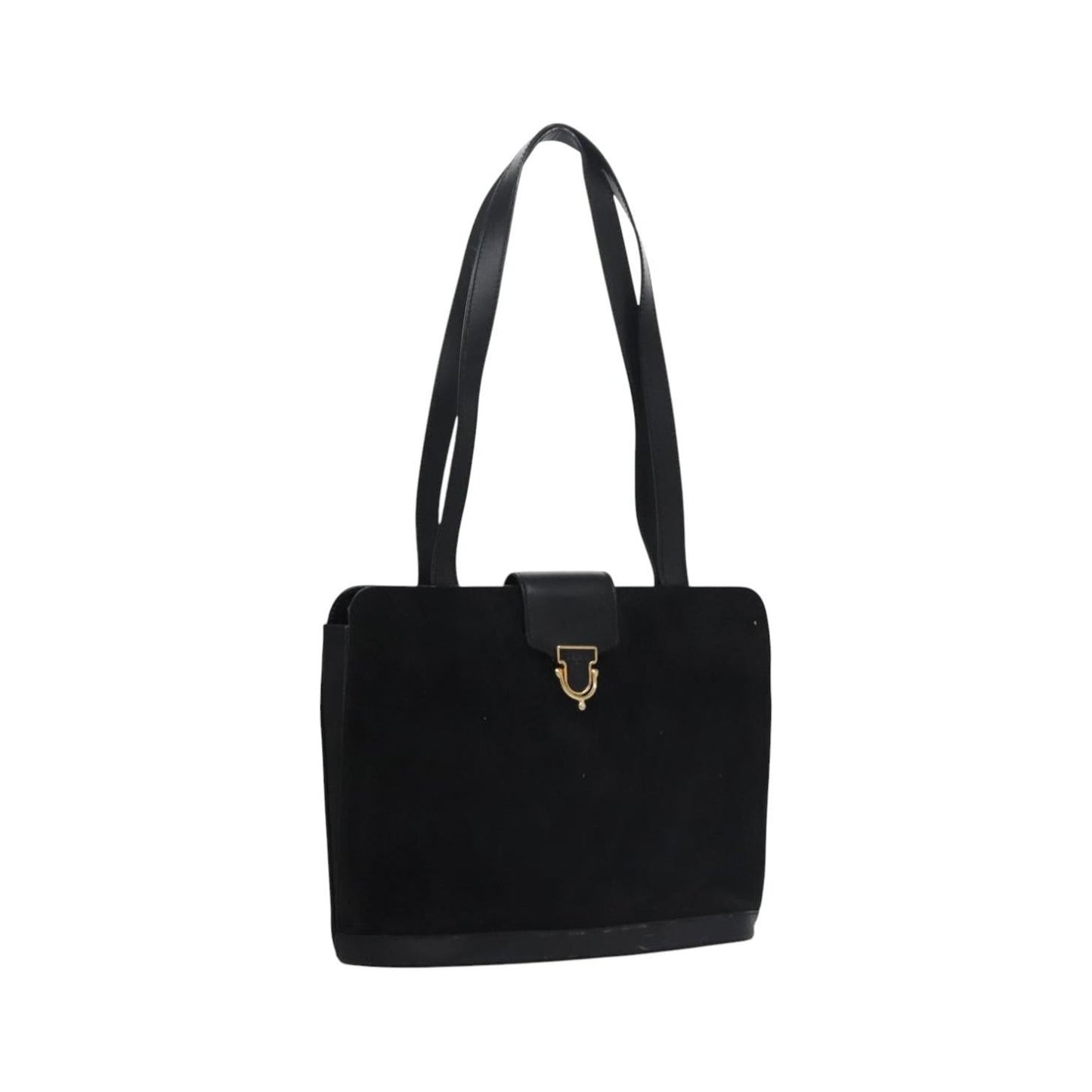 Celine Vintage Suede, Black, Suede, Shoulder Bag