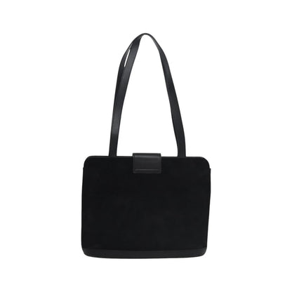 Celine Vintage Suede, Black, Suede, Shoulder Bag