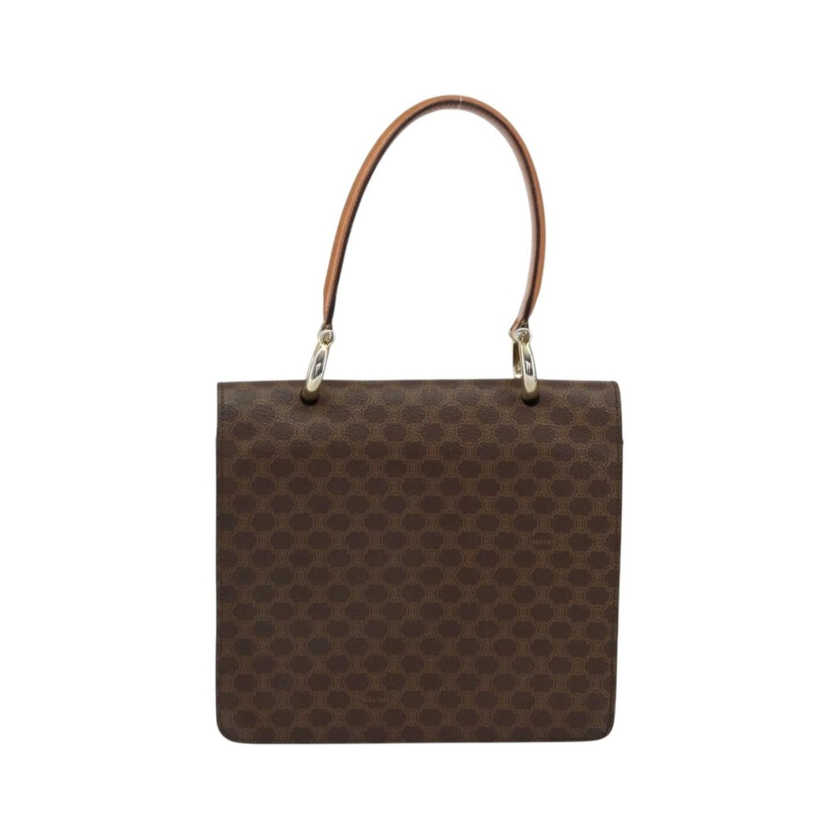Celine Vintage Top Handle Macadam Canvas, Brown, Canvas, Handbag