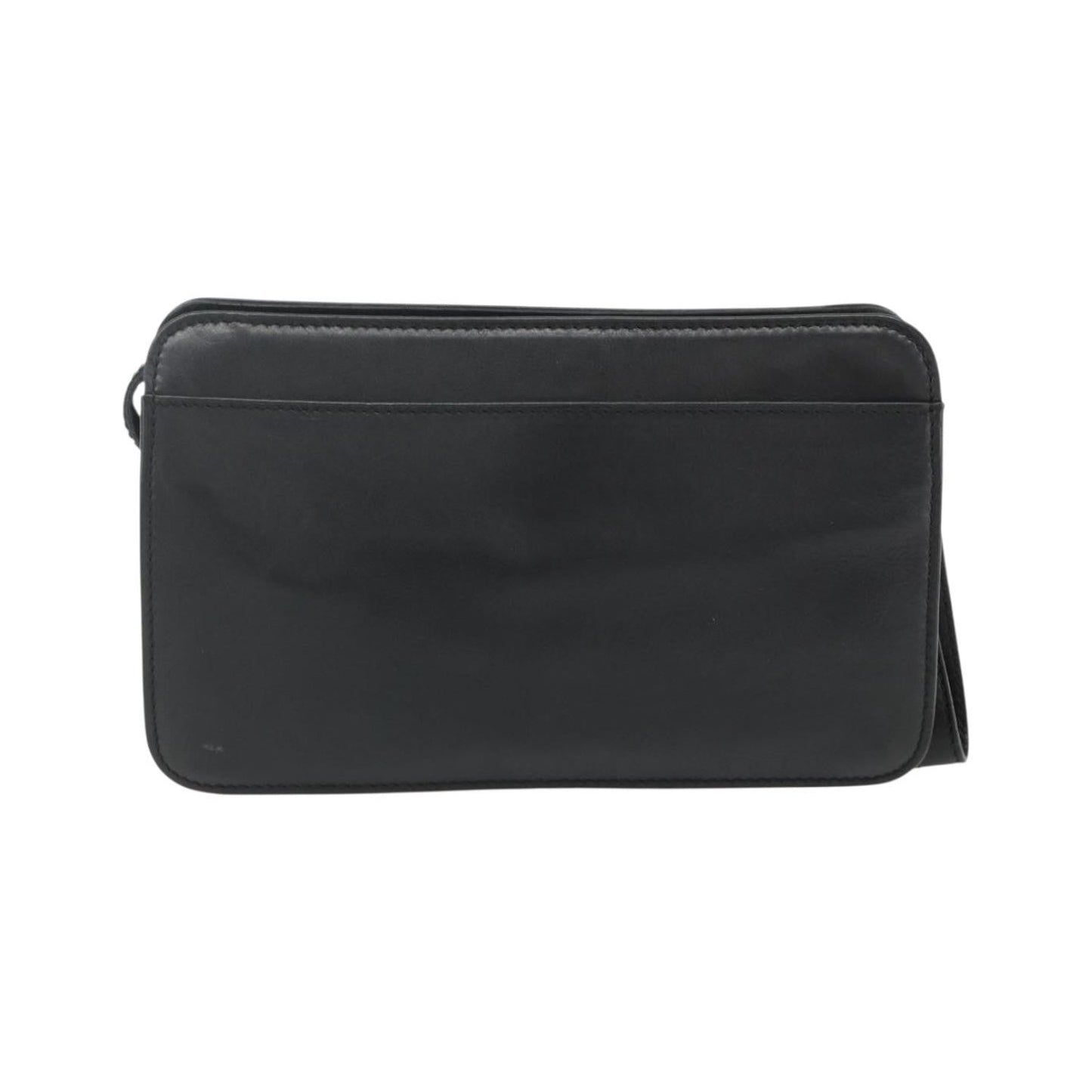 Celine Zip Clutch Leather, Black, Leather, Clutch
