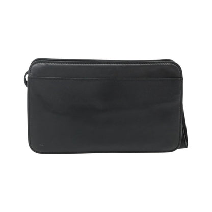 Celine Zip Clutch Leather, Black, Leather, Clutch