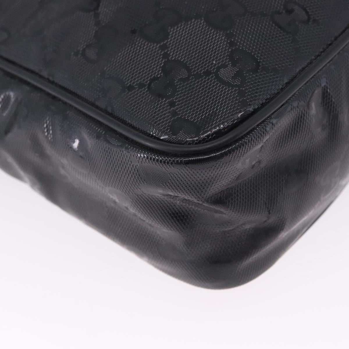 Gucci Zip GG Imprime, Black, Canvas, Shoulder Bag