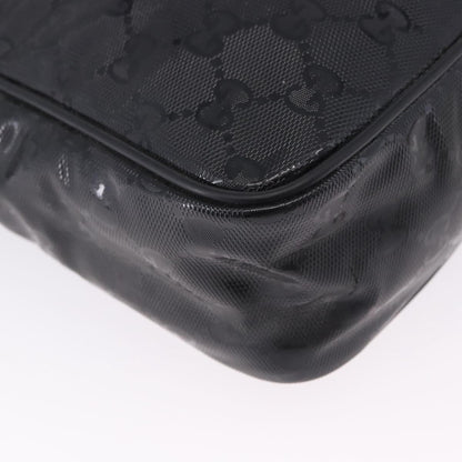 Gucci Zip GG Imprime, Black, Canvas, Shoulder Bag