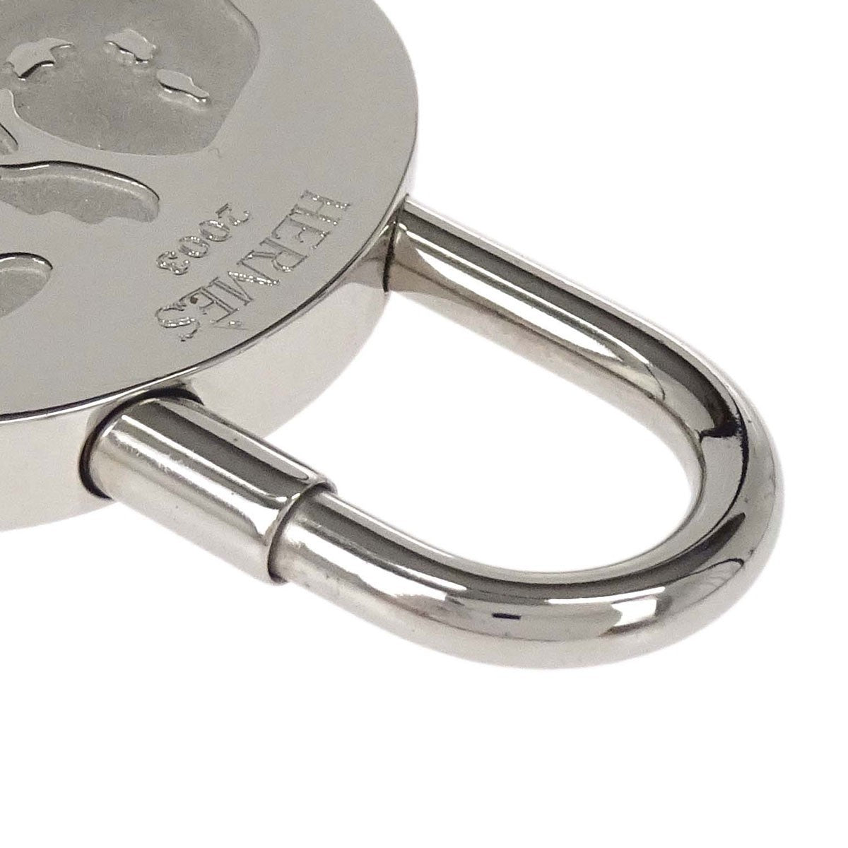 Hermes Cadena Metal, Silver, Silver Plated, Charm