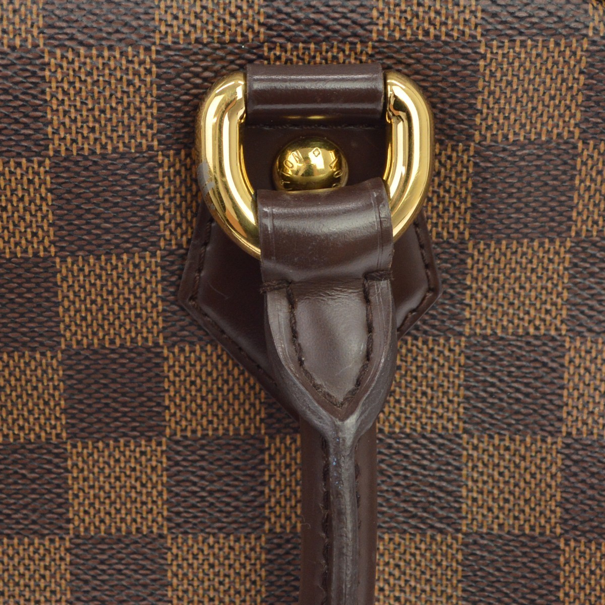 Louis Vuitton Duomo Boston Damier Ebene, Brown, Canvas, Handbag