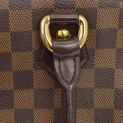 Louis Vuitton Duomo Boston Damier Ebene, Brown, Canvas, Handbag