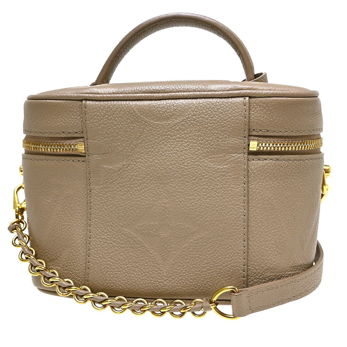 Louis Vuitton Vanity Monogram Empreinte Giant, Beige, Leather, Handbag
