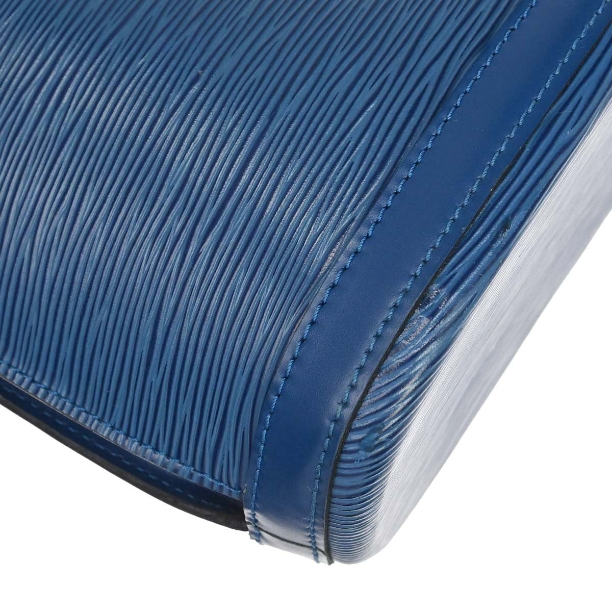 Louis Vuitton Lussac Epi Leather, Blue, Leather, Shoulder Bag