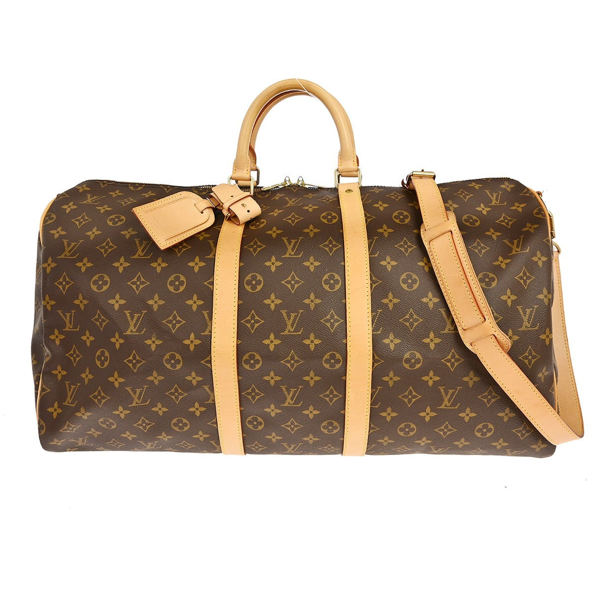 Louis Vuitton Keepall Bandouliere Monogram Canvas, Brown, Canvas, Travel Bag