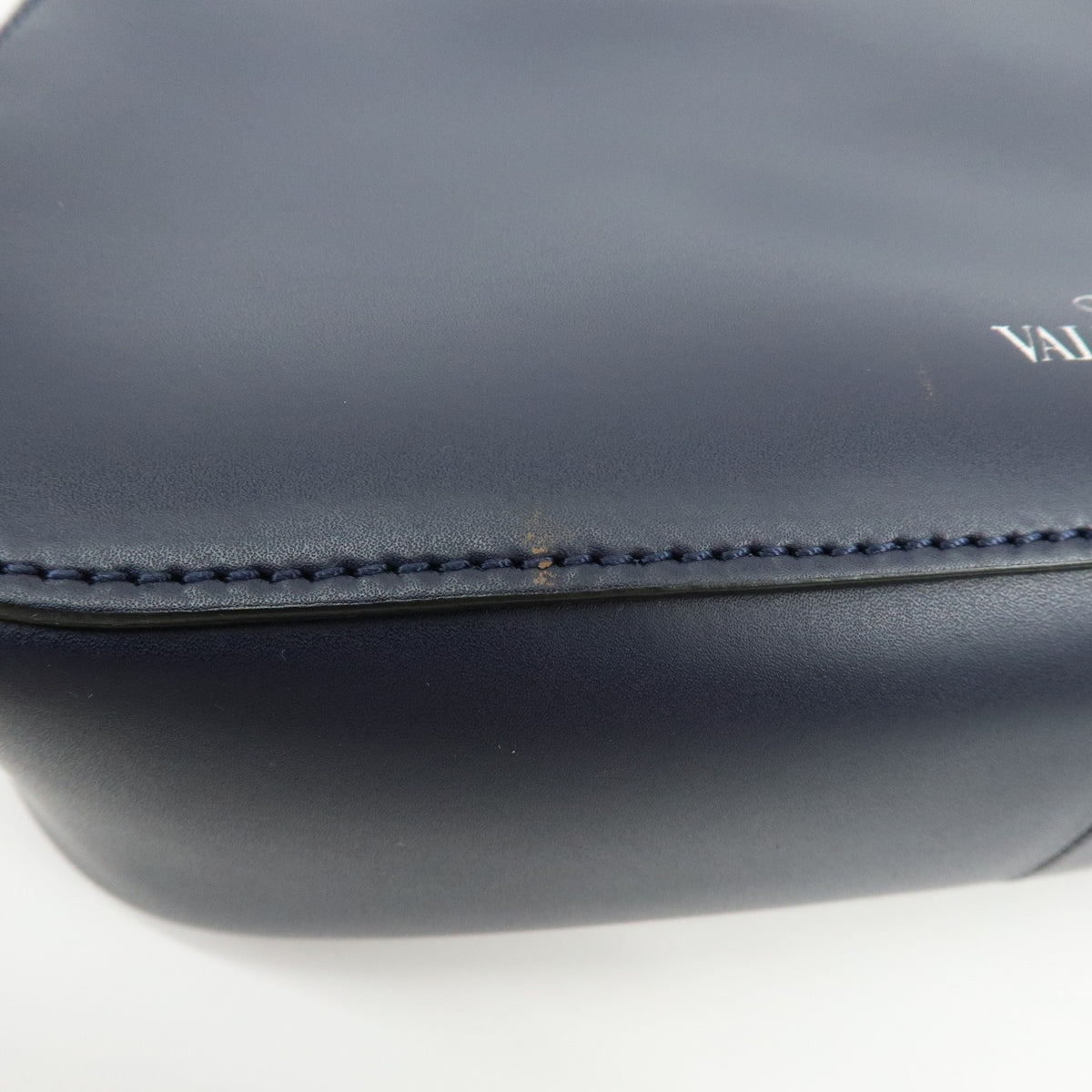Valentino Garavani VLTN Hobo Printed Leather, Navy, Leather, Shoulder Bag