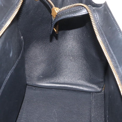 Celine Trapeze Leather with Canvas, Beige, Canvas, Handbag