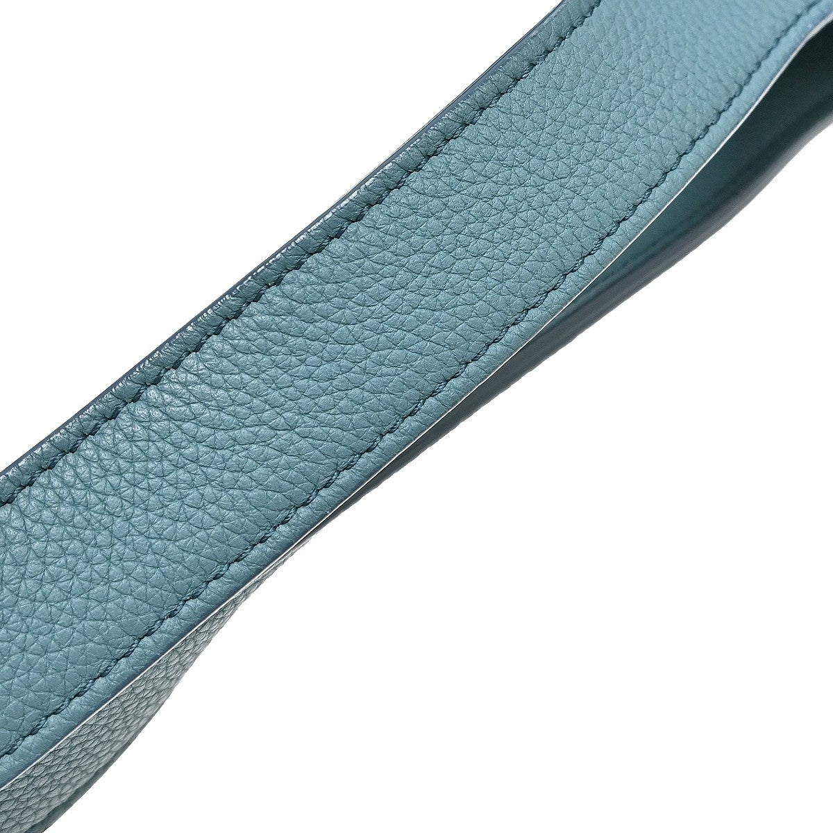 Celine Tri-Fold Grained Calfskin, Blue, Leather, Shoulder Bag