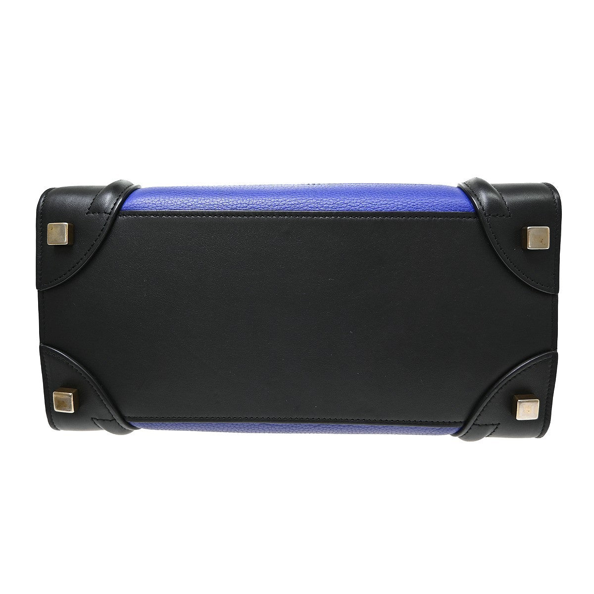 Celine Tricolor Luggage Leather, Multicolour, Leather, Tote Bag