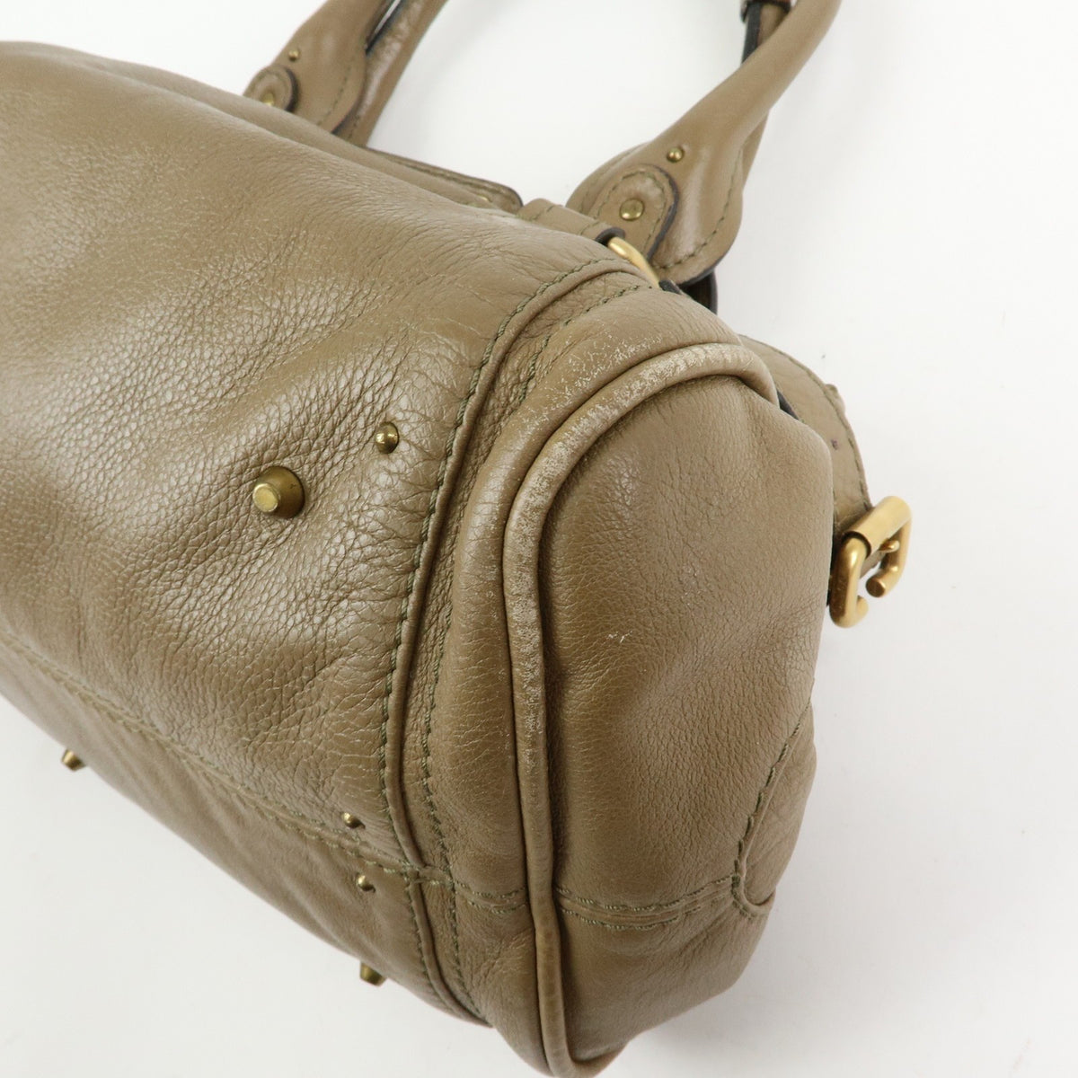 Chloe Paddington Leather, Brown, Leather, Tote Bag