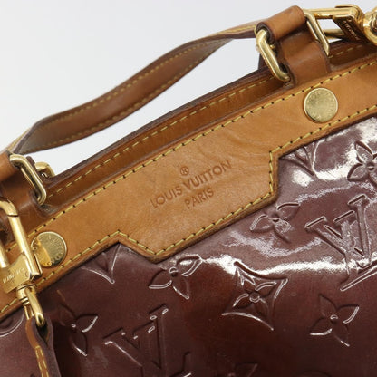 Louis Vuitton Brea Monogram Vernis, Burgundy, Patent Leather, Handbag