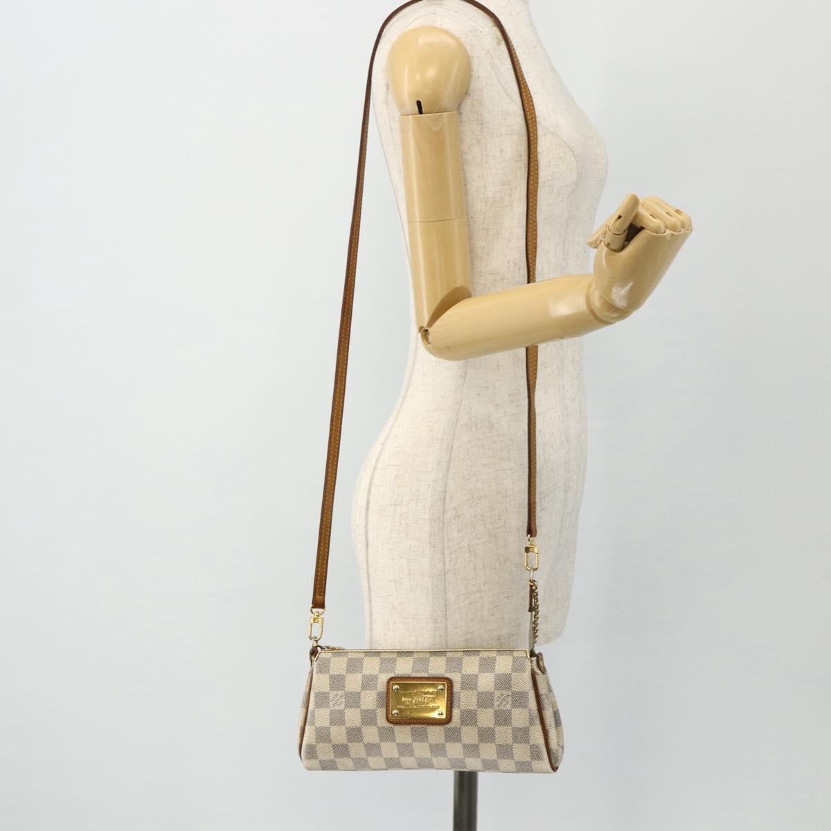 Louis Vuitton Eva Damier, Beige, Canvas, Shoulder Bag