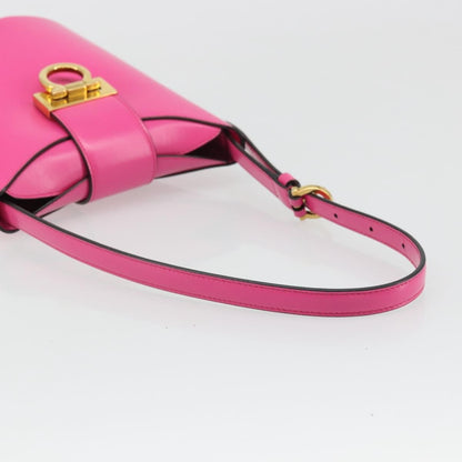 Salvatore Ferragamo Trifolio Leather, Pink, Leather, Shoulder Bag