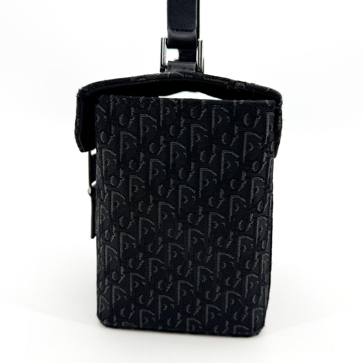 Christian Dior Trotter Canvas, Black, Canvas, Handbag