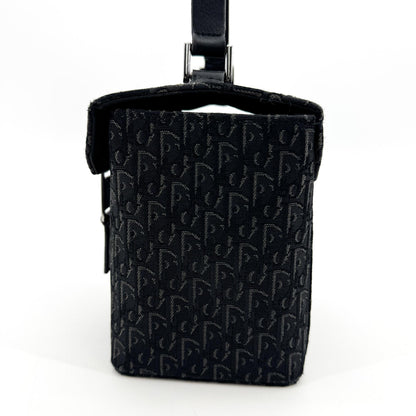 Christian Dior Trotter Canvas, Black, Canvas, Handbag