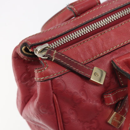 Gucci Princy Boston Guccissima Leather, Red, Leather, Handbag