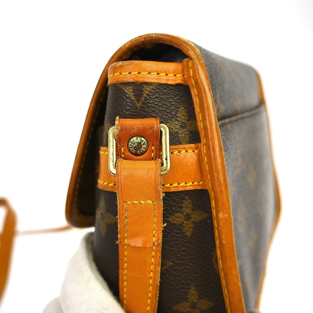 Louis Vuitton Sologne Monogram Canvas, Brown, Canvas, Handbag
