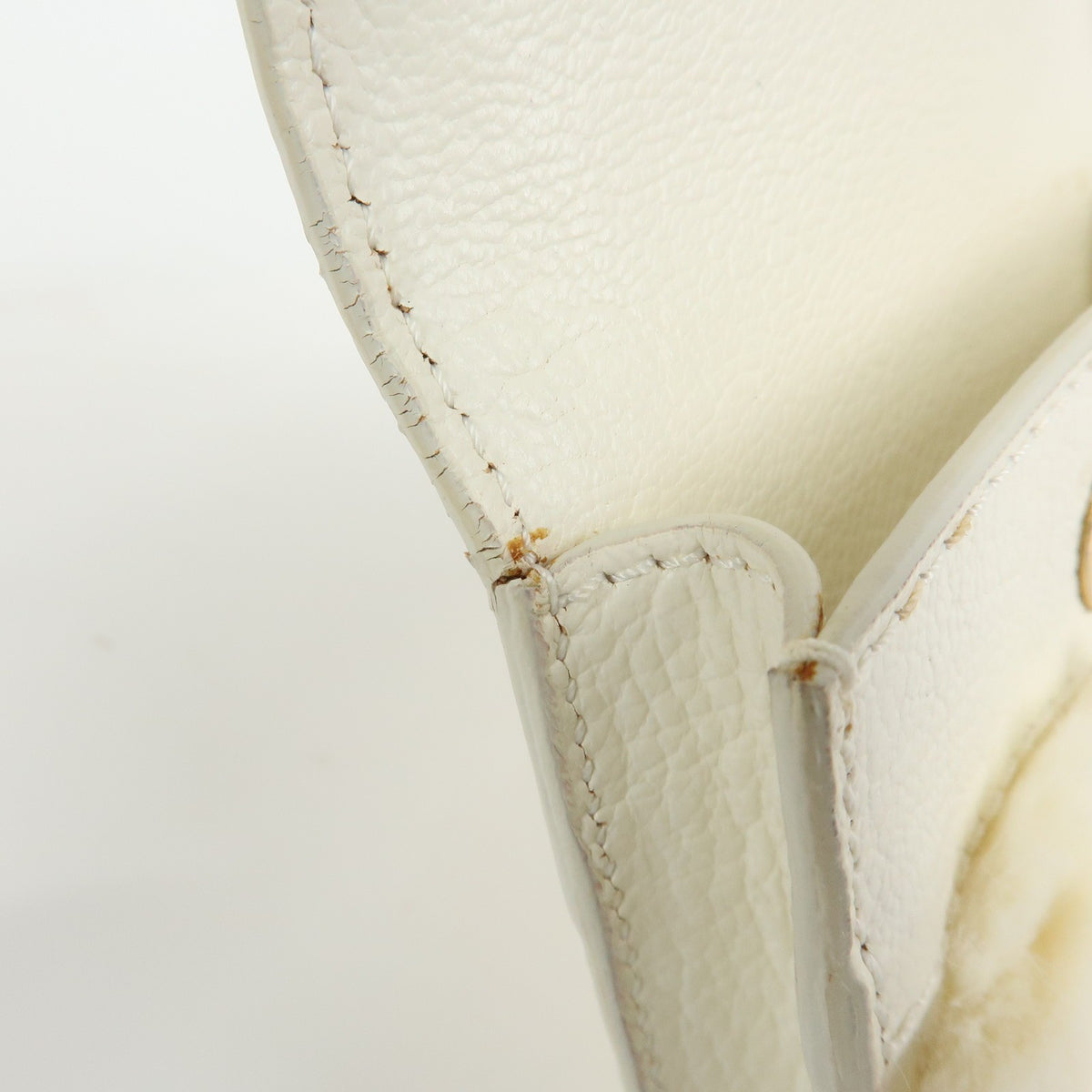 Celine Triomphe Leather, Beige, Leather, Shoulder Bag