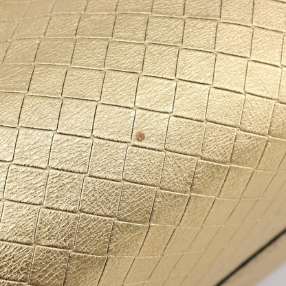 Bottega Veneta Intrecciomirage Leather, Gold, Leather, Tote Bag