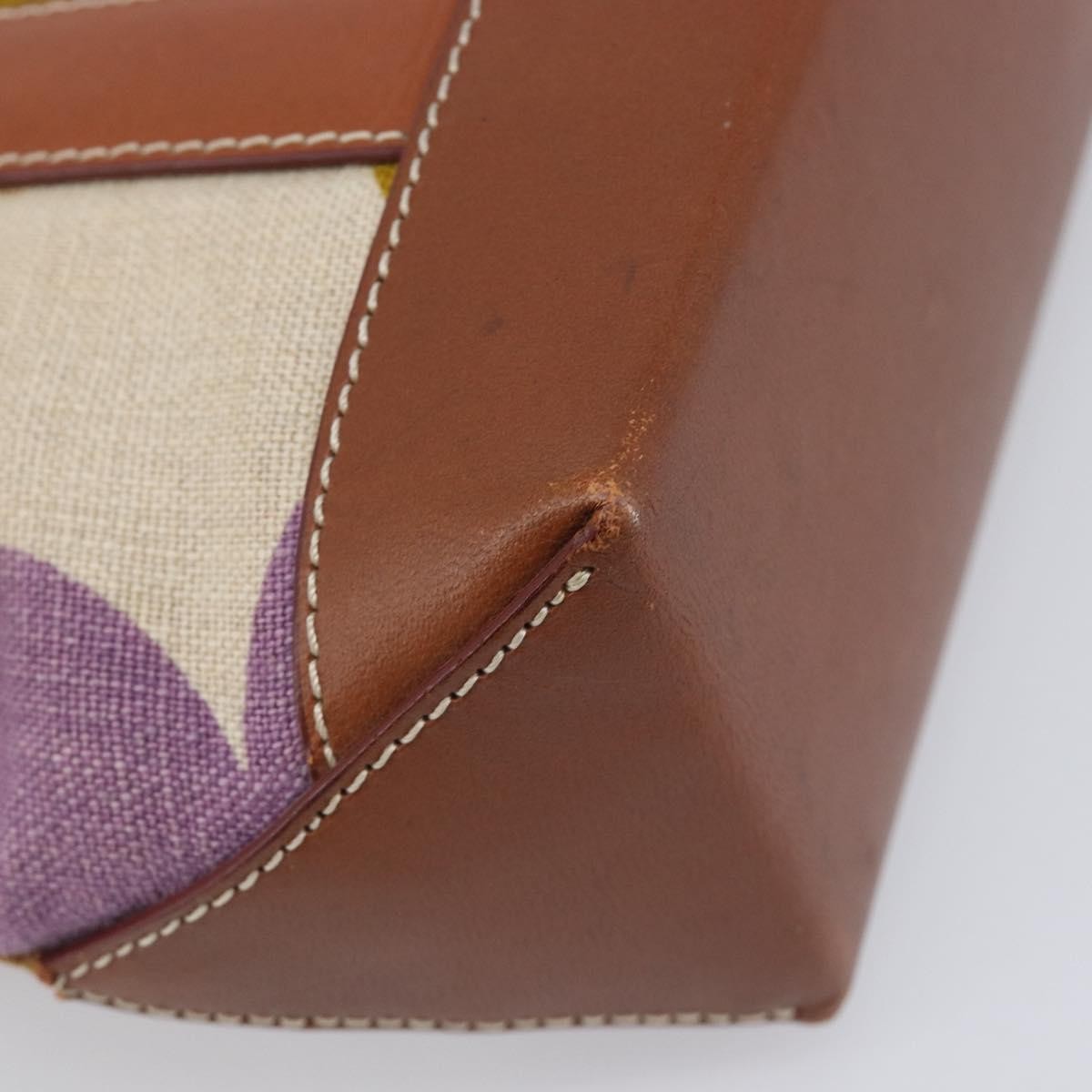 Celine Handbag Canvas, Brown, Canvas, Handbag