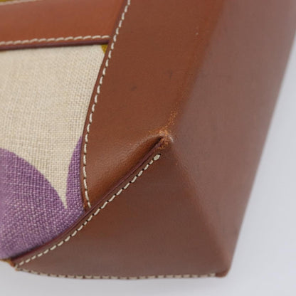 Celine Handbag Canvas, Brown, Canvas, Handbag