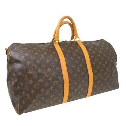 Louis Vuitton Keepall Bandouliere Monogram Canvas, Brown, Canvas, Travel Bag