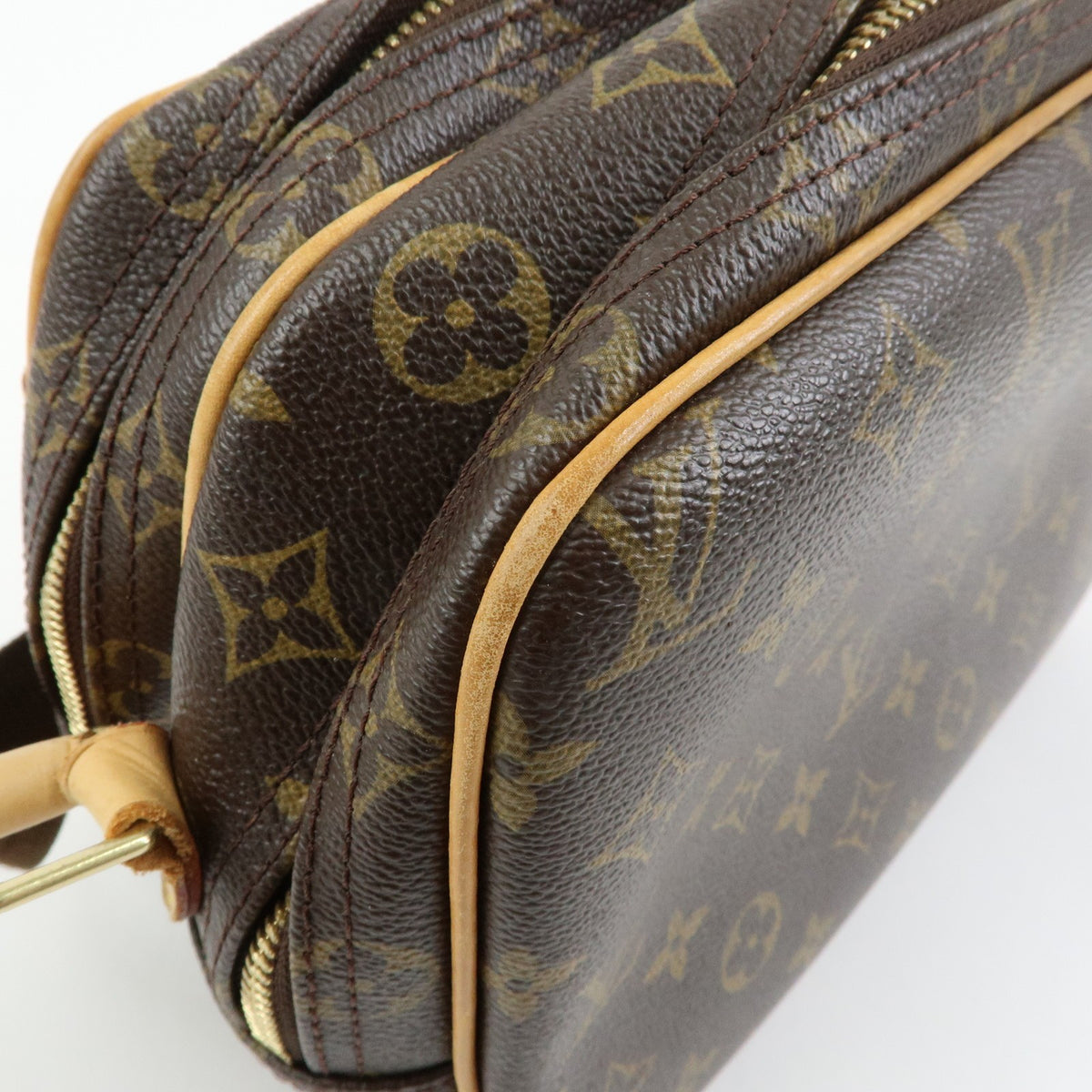 Louis Vuitton Reporter Monogram Canvas, Brown, Canvas, Shoulder Bag