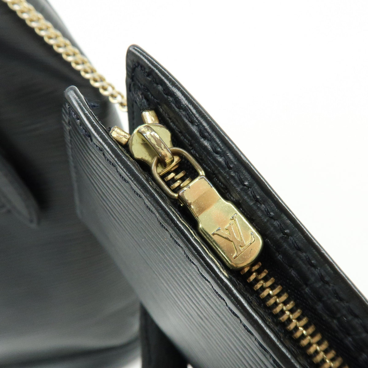 Louis Vuitton Petit Bucket Epi Leather, Black, Leather, Handbag