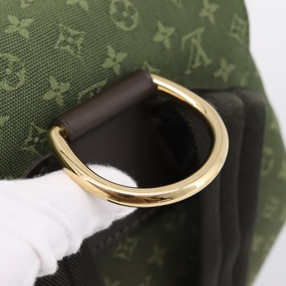 Louis Vuitton Vintage Montsouris Mini Lin, Khaki, Canvas, Backpack