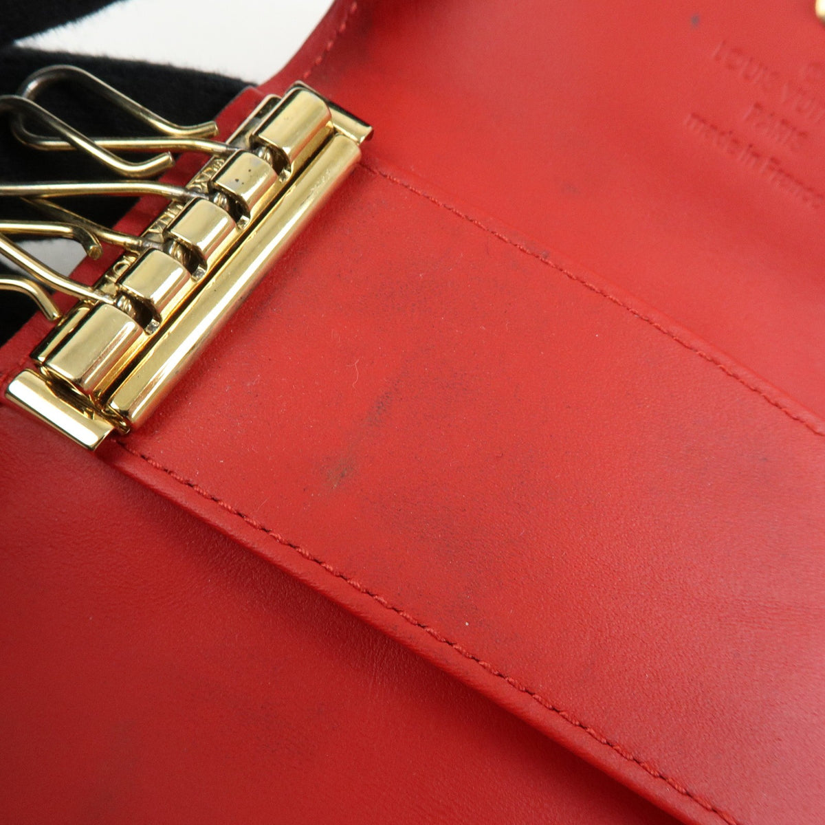 Louis Vuitton Multiclés 4 Cuir verni, Red, Patent Leather, Wallet