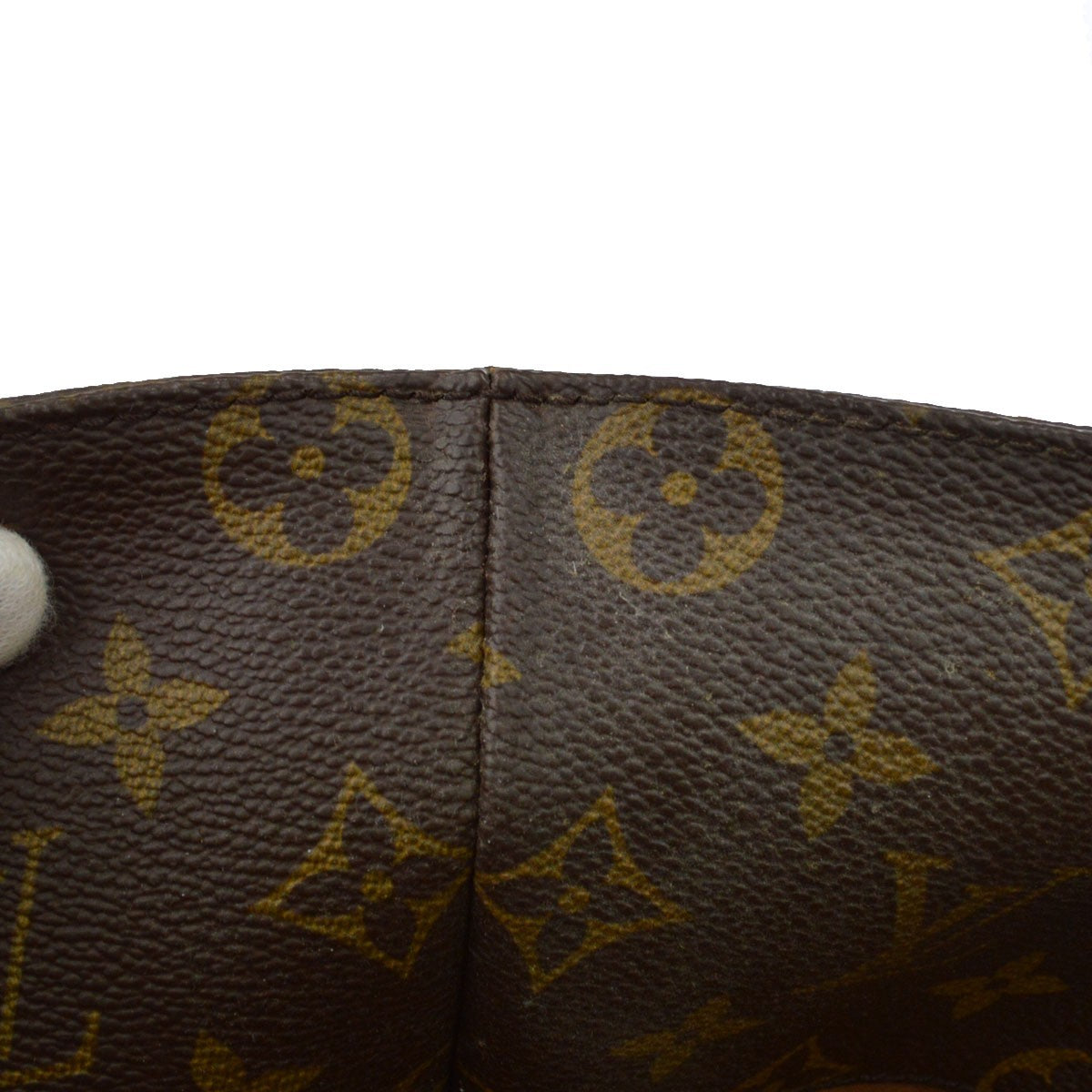 Louis Vuitton Shopping Sac Monogram Canvas, Brown, Canvas, Handbag