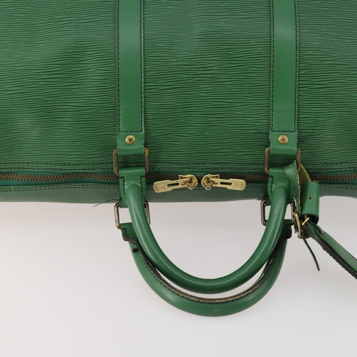 Louis Vuitton Keepall Epi Leather, Green, Leather, Travel Bag