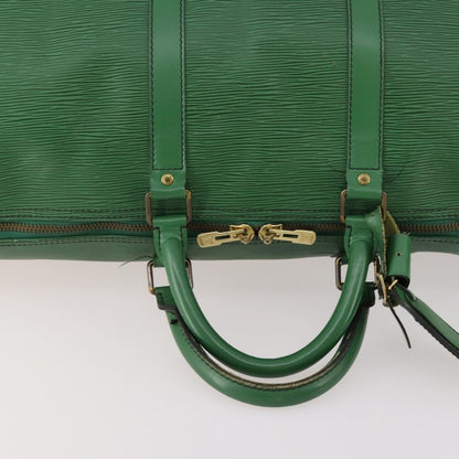 Louis Vuitton Keepall Epi Leather, Green, Leather, Travel Bag