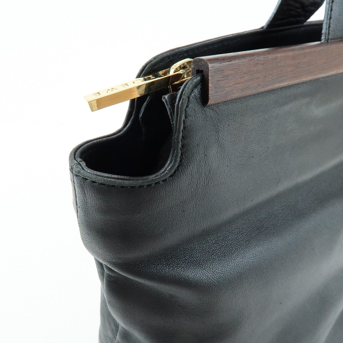 Loewe Tote Leather, Black, Leather, Tote Bag