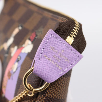 Louis Vuitton Pochette Accessoires Limited Edition Damier, Brown, Canvas, Clutch