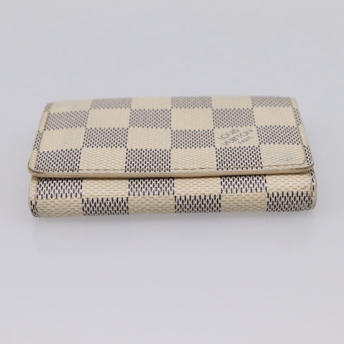 Louis Vuitton Envelope Business Card Holder Damier, White, Canvas, Card Holder
