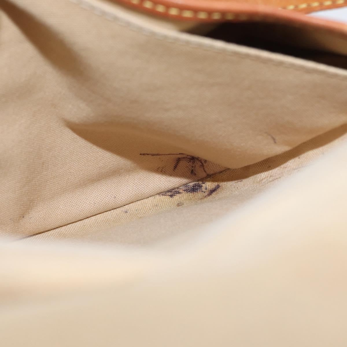Louis Vuitton Saumur Damier Ebene, Beige, Canvas, Shoulder Bag