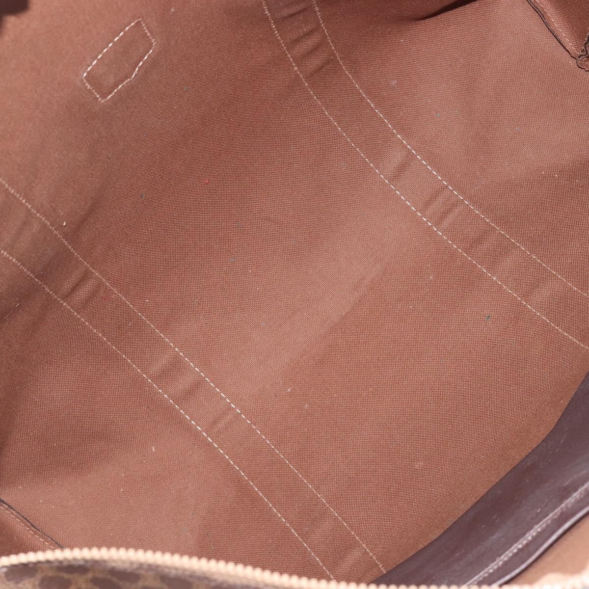 Celine Macadam Canvas and Leather, Brown, Canvas, Tote Bag