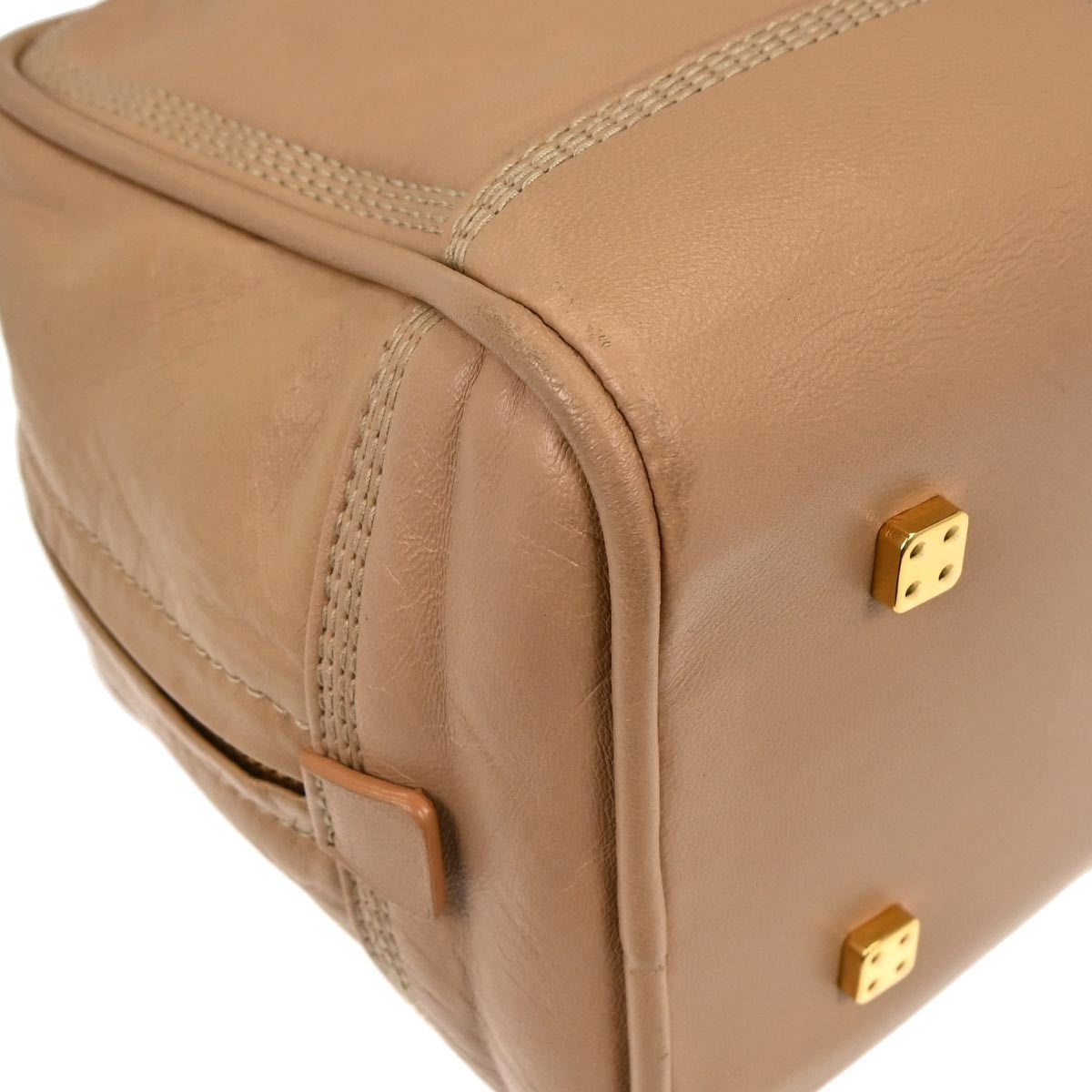 Loewe Amazona Leather, Beige, Leather, Handbag