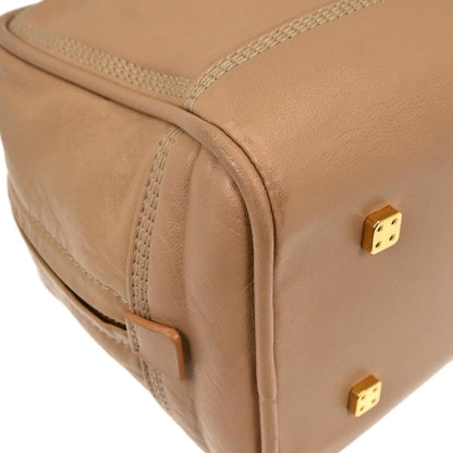 Loewe Amazona Leather, Beige, Leather, Handbag