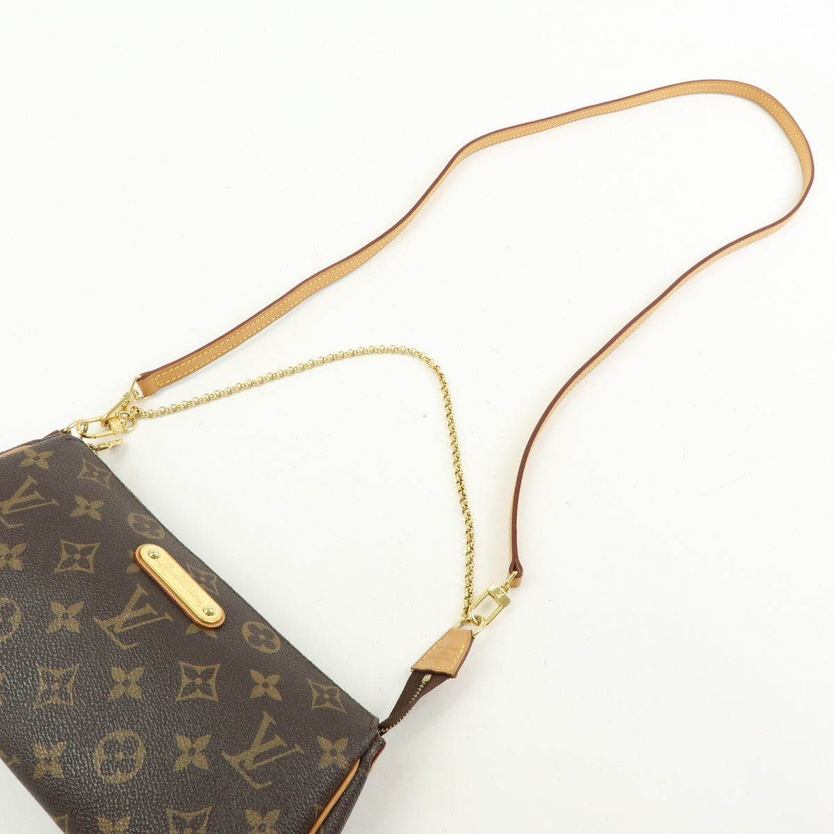 Louis Vuitton Eva Monogram Canvas, Brown, Canvas, Handbag