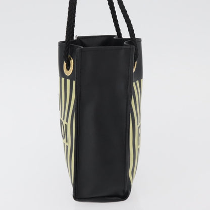 Fendi Fazzuolo Leather, Black, Polyester, Tote Bag
