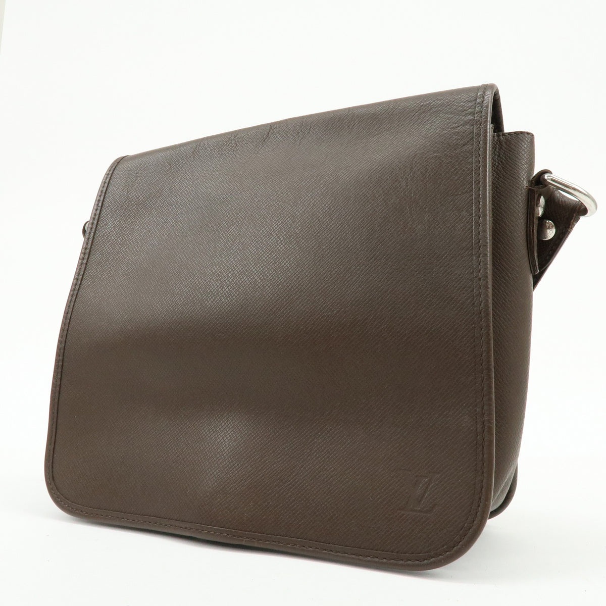 Louis Vuitton Andrei Messenger Taiga Leather, Brown, Leather, Handbag