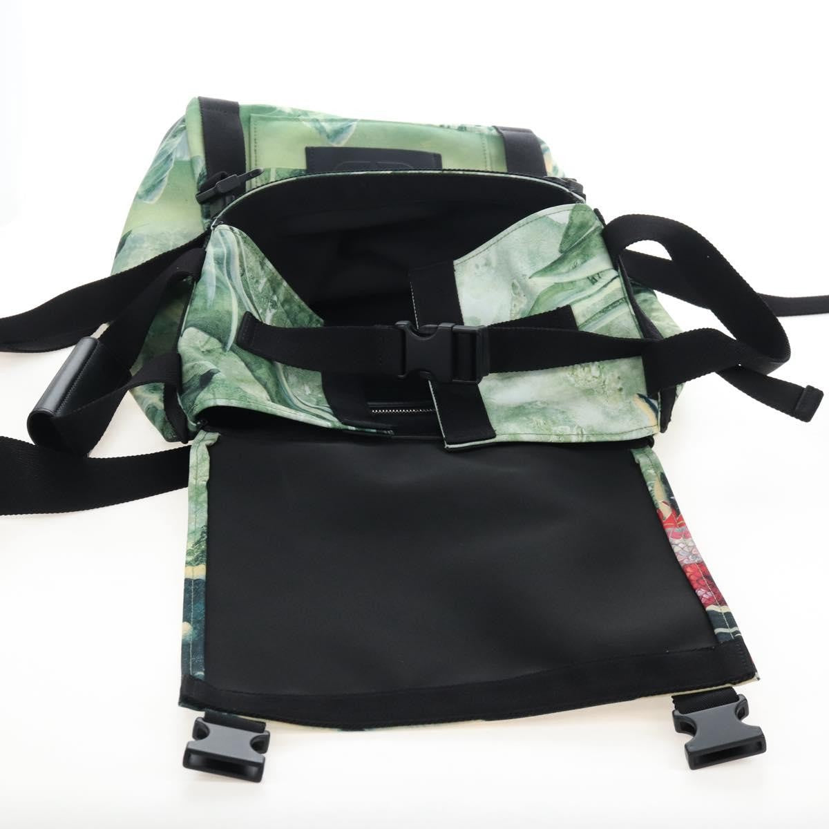Valentino Garavani x Roger Dean Dragon Printed Nylon, Green, Nylon, Backpack